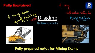 Dragline  Definition  Constructional Features Operation  The biggest excavator [upl. by Philip]