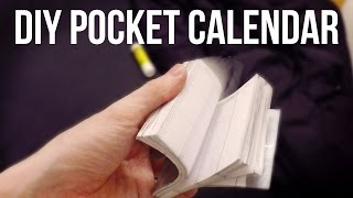 DIY Pocket Calendar [upl. by Assirral]