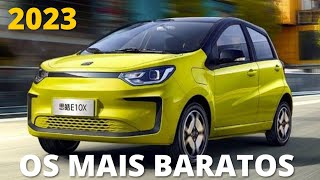 ESSES SÃO OS 5 CARROS ELÉTRICOS MAIS BARATOS DO BRASIL EM 2023 top5 carroelétrico [upl. by Weir]