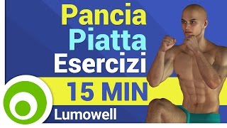 Pancia piatta  Esercizi Addominali in Piedi  15 Minuti [upl. by Eimrots927]