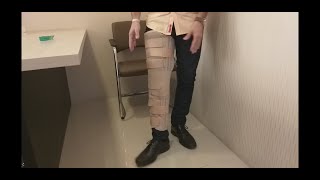 Imobilizador de Joelho Fixo  Como colocar menisco ligamentos cirurgia [upl. by Elly843]