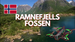 Ramnefjellsfossen 3rd tallest waterfall in the world  long range FPV drone waterfall dive [upl. by Litha]