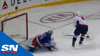 Alexander Ovechkin Involved In Controversial End To Rangers And Capitals Shootout [upl. by Leirum]