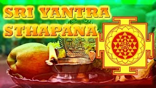 SRI YANTRA STHAPANA PUJA PROCEDURE OR SHRI STAPANA ENERGIZE RITUAL POOJA [upl. by Aisatna]