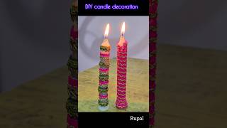 DIY candle decoration shorts shortvideo diy diwali [upl. by Janos]