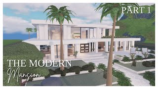 ROVILLE The Modern Mansion SPEEDBUILD Part 1 Exterior [upl. by Alyhc]