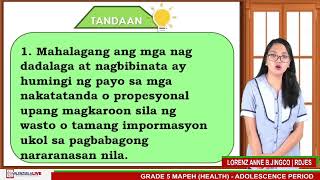 GRADE 5 MAPEH PE PHYSICAL FITNESS LEAD UP GAMES LARONG PINOY HEALTH  ADOLESCENCE PERIOD [upl. by Nuaj]