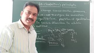 Le chateliers principle  chemical equilibrium4 mains neet and EAMCET  English and Telugu [upl. by Kowal612]