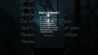 What is Boundary🙂🤗shorts motivation quotes shortvideo [upl. by Antonetta]