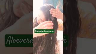 DIY Aloe Vera Hair Mask for Silky Strong Hair aloevera hairmask aloeveragel shorts haircare [upl. by Bodnar]