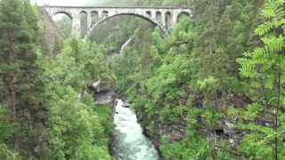 Raumabanen ways Raumbahn Rauma Railway NSB near Andalsnes Norway [upl. by Imugem275]