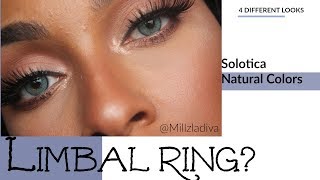 Solotica Natural Colors TopazioIceMelOcre Limbal Ring [upl. by Aretina]