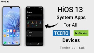 HiOS 13 System Apps For All Tecno and Infinix Devices [upl. by Isied]