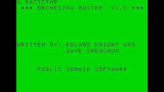 Battlestar Galactica theme on a Radio Shack Color Computer 2 [upl. by Yanahs]