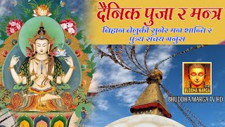 दैनिक बिहान बेलुकी सुनेर मन शान्ति र पुञ्य संचय गर्ने बिभिध बुद्ध मन्त्रहरु Buddha Marga Tv Hd [upl. by Leifer]