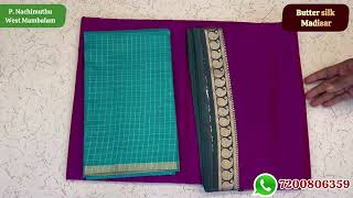 10yards Butter silk Handloom Madisar sarees With FREE GIFT ❤️Rs1380 [upl. by Nnylidnarb]