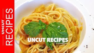 Pasta with Yellow Tomato Sauce Recipe  Uncut Recipes [upl. by Rizzi]