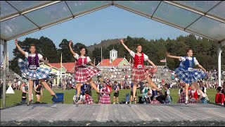 Scottish Lilt Highland dancing competition during the 2024 Braemar Gathering in Scotland [upl. by Perrins]