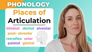 Place of Articulation  Consonant Sounds in English  Phonology [upl. by Dearr]