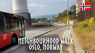 Oslo Norway   neighborhood walk  Refstad  Sinsen [upl. by Tartan]