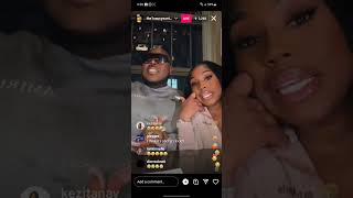 Saucy Santana and Caresha IG Live 6423 [upl. by Ahsitnauq945]