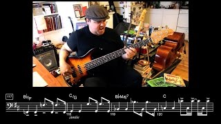 “In the Heights” Medley  Bass Cover with Notation  Excerpts of 3 songs from “In the Heights” [upl. by Leinahtan]