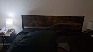 Review for VECELO Platform Bed Frame with Wood Headboard Queen size [upl. by Hermine]