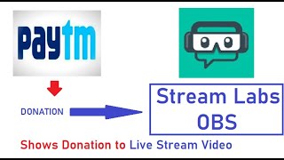 How to display Alert for Paytm Donation on Streamlabs OBS [upl. by Nonnel]