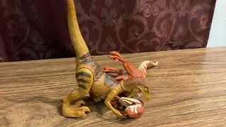 Atrociraptor vs velociraptor stop motion  especial 920 subs [upl. by Arocat]