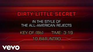 All American Rejects  Dirty Little Secret Karaoke [upl. by Alam530]