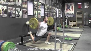 Bulgarian Split Squat  Olympic Weightlifting Exercise Library  Catalyst Athletics [upl. by Eoj]