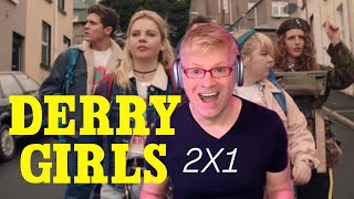 SEASON 2  DERRY GIRLS  2 X 1  REACTION  derrygirls derrygirlsreaction react [upl. by Lahcim]