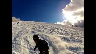 Skiing Morzine  Les Gets and Nyon Powder Fun with Go Pro Hero 2 Part 1 [upl. by Letisha63]