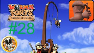 Worms forts under siege 28  Las pruebas Desafío combate a muerte 3 [upl. by Amity103]