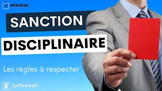 La sanction disciplinaire du salarié  procédure délai les règles à respecter  par Juritravail [upl. by Ennaeirrac]