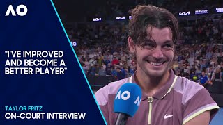 Taylor Fritz OnCourt Interview  Australian Open 2024 Fourth Round [upl. by Kiehl]