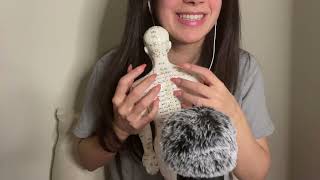 Acupuncture Doll triggers ASMR tapping scratching gripping No talking [upl. by Emsoc6]