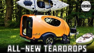 8 New Teardrop Trailers with Lightweight Body Designs and Built in Camping Gear [upl. by Ymmak27]