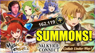 Valkyrie Connect x Mushoku Tensei Collab Summons [upl. by Yrrah]