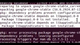 Ubuntu 1604  Failed to install google chrome depends on libpango1 and libappindicator1 [upl. by Jecoa]