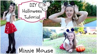 DIY Halloween Tutorial MINNIE MOUSE ☀︎ [upl. by Werdnael]