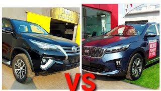 Kia Sorento vs Toyota fortuner comparison which is better [upl. by Spillihp]