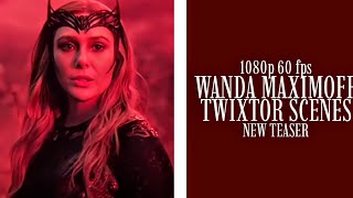 Wanda Maximoff  Twixtor Scenes  New Trailer Multiverse Of Madness [upl. by Eibbed]