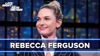 Rebecca Ferguson Completely Takes Over Seth’s Interview Extended [upl. by Bihas]