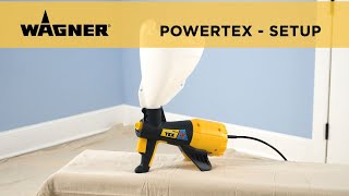 Wagner PowerTex Texture Sprayer Setup [upl. by Dirgis]