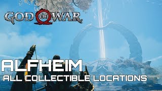 God Of War 100 Collectible Guide ALFHEIM [upl. by Goines]