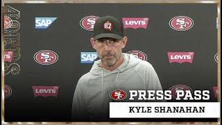 Kyle Shanahan Highlights Key Performers from Week 13 vs Eagles  49ers [upl. by Pudens]