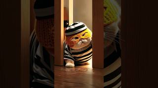 Part 2  I became a marathon runner  Escape From Prison cute cat funny [upl. by Ley750]