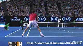 Roger Federer vs Grigor Dimitrov Australian Open 2016 tennis highlights HD720p50 by ACE [upl. by Kindig140]