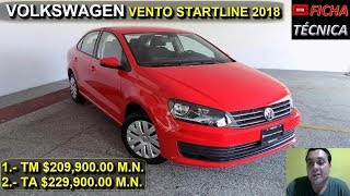 VENTO STARTLINE 2018  FICHA TECNICA [upl. by Norga]